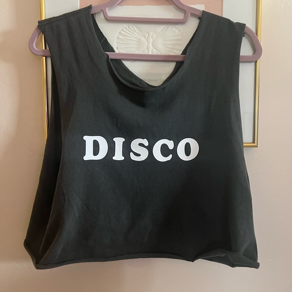 Unisex cropped tank top 🪩 Disco 🪩